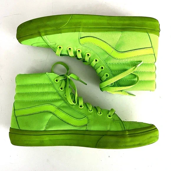 Vans Sk8 Hi Pro Classic 721454 Unisex US Skate Shoes Neon Green  Sneakers